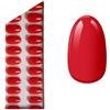 Miss Sophie Press On Nails Lipstick Red Press On Nails Short Round Unghie finte 1 x 32 pz.