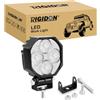 RIGIDON 1 Pcs Mini Faro da Lavoro Led, 2.8 Pollici 16W 1600LM Proiettore Luci di Lavoro a Led, Fari di Profondità Per Auto Fuoristrada Trattore Escavatore Camion SUV ATV UTE 4x4 Motociclo, 12V 24V
