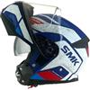 DOBLE XX Casco modulare GULLWING Navigator bianco blu e rosso omologato 22.06 con doppia visiera P/J (L 59/60)