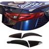 DIYUCAR ABS Auto Posteriore Luce Cappe Decorazione Copertura Trim Coda Lampada Guardie Adesivo Per Alfa Romeo Giulia 2017-2022 (Nero Fume)