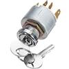Asudaro Interruttore di avviamento accensione Interruttore di accensione Interruttore di sostituzione del motorino di avviamento Accensione universale 12V Blocco accensione con chiave, 5 pin / 7 pin