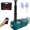 kswiown Cric elettrico da 5T compatibile con Makita 18V, cric idraulico a batteria con telecomando e illuminazione LED, per SUV, auto, camion, cambio pneumatici, altezza di sollevamento 15,5-45 cm (senza