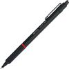 rOtring Rapid Pro penna a sfera retrattile per disegno tecnico | Punta media | Inchiostro blu | Corpo interamente in metallo nero