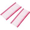 QUARKZMAN Confezione da 1000 Etichette Standard per Fissaggio Rosso Rosa | Rapido, Barbe di Etichettatura 35mm/1.38 Pollici, Barbe Standard, Regolari in Plastica