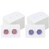 G2PLUS 200PCS Display per Orecchini Carte Orecchino Schede Display Gioielli 2.8 x 4 cm Carta Kraft Porta Carte di Orecchino Usato per Mostrare Orecchini (Bianca)