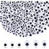 TOAOB THE ONE AND ONLY BABY TOAOB 1000 Pezzi Occhi Adesivi per Lavoretti 6mm Giocattolo Autoadesivi Wiggle Eyes Occhietti 8mm Occhi Adesivi Ovali per Bambole Pupazzi Scrapbooking Fai da Te
