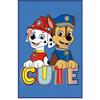 Herding Tappeto Paw Patrol, 50 x 75 cm, Morbido, Con effetto antiscivolo, Adatto alla pelle, Fronte: 100% poliammide