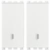 VIMAR 0R19008.B ARKÉ Pulsante 1P NO 10 A 250 V~ illuminabile, tasto sostituibile, dimensioni 2.23 x 4.9 x 3.69, colore bianco (Confezione da 2)
