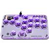 JZW-Shop Arcade Stick, controller arcade a tutti i pulsanti con Turbo e RGB personalizzato, tastiera da gioco Arcade Fight Stick per Switch/PC/PS4/PS3, supporto hot-swap e SOCD(G16-EU)