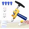 BORDSTRACT Kit di Utensili Per Il Taglio del Vetro 2 in 1, Tagliapiastrelle in Vetro Apri Utensili Manuali Tagliapiastrelle in Ceramica Pinza Manuale Per Rompere Il Vetro con Lame in Lega Per Tagliapiastrelle a