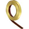 QUARKZMAN 20mm x 5m Modanatura Autoadesiva, Modanatura Adesiva Flessibile in PVC Fai Da Te Rifiniture Modanature per Pareti Soffitti Pavimenti Mobili Piastrelle Bordi Specchi, Oro Opaco