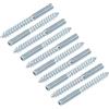 METALLIXITY Doppia Filettata Viti (M6 Filettatura 60mm Lunga) 10pz, Gancio Bulloni Autofilettanti Doppia Viti Laterali - per Casa Riparazioni
