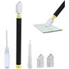 MERVYNGLYNNHUNTER Tagliavetro per vetro spesso, 2 mm a 20 mm, taglia vetro a mano, tagliavetro professionale, per specchi, piastrelle, finestre, vetrate, taglio domestico, progetti fai da te