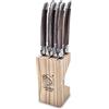 Laguiole Style de Vie Premium Line - Coltello da bistecca, spessore 1,8 mm, colore legno, 6 pezzi