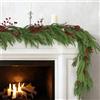 ROLLWAY Ghirlanda di abete artificiale come vera 2m, ghirlanda di pino artificiale Norfolk Pine ghirlanda di abete artificiale stampaggio a iniezione abete artificiale verde ghirlanda di abete albero