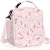 Clastyle Borsa Termica Porta Pranzo Bambini Palla Unicorno Borsa Frigo | Porta Merenda Bambino Portatile Leggero e Facile da Pulire，Borsa Porta Pranzo per la Scuola, Picnic Viaggi