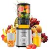 Exreizst Spremiagrumi Slow Juicer MP-802P | Vincitore del test con alloggiamento di riempimento grande da 130 mm e volume di riempimento da 1,5 l, senza BPA e materiale Tritan, facile da pulire