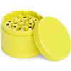 JCASE Grinder ceramica per spezie, antiaderente, a 4 pezzi, con rivestimento in nano-ceramica, Ø 63 mm, con custodia per il trasporto, raschietto per polline, pennello e bocchino