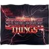 Stranger Things Lightning Logo Silky Touch Super Soft Throw Blanket 152 X 127 Cm
