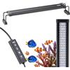 Hydor AQ LUX REEF 500 Lampada LED per Acquario Marino 24 W (900 lm) Spettro professionale, Dimmer e Timer Programmabile, Staffe Regolabili, Alimentatore incl, IP67, 50 x 8 x h 9,5 cm