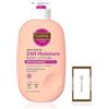 LuxPaks Body Care Set: E.O.S. Pink Champagne Lotion + LUXPAKS Wipe | E.O.S. Lotion, Pink Champagne, Shea Butter, Vegan, 24-Hour Moisture, Body Care