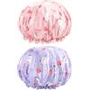 G2PLUS 2PCS Cuffia Doccia Bambini Cuffie Doccia Cuffia da Doccia per Bambini Cuffie Capelli Simpatica cuffia da doccia impermeabile per bambini
