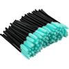 G2PLUS 100PCS Pennello per Ciglia Monouso,Scovolino Ciglia,Applicatore Mascara,Spazzolini Ciglia in Silicone per L'estensione Delle Ciglia (Nero + Verde)