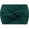 SYSUII 5 fasce larghe per capelli da donna, estive, boho, tinta unita, fascia elastica per capelli, per yoga, trucco, sport e allenamento, colore verde scuro