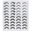 Parriparri Ciglia Finte 3D Naturali 20 Paia Sottili Fake Lashes 4 Stili Wispy Corte Naturali Finte Riutilizzabili Per Trucco