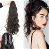 SYXLS Coda di Cavallo Prolungata Taglia di Capelli, 23 Pollici Taglia Taglia di Capelli Lunghi Taglia di Capelli Coda di Cavallo, Adatto Per Le Ragazze Indossare Quotidianamente (Nero Marrone)