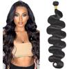 AiPliantfis Body Wave Human Hair Bundle Capelli Veri Tessitura 1 Bundle Human Hair Extension Capelli Umani 100g/PC Double Weft Natural Black for Woman 12 Pollici