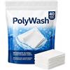 Media Kroton srl PolyWash - Basta sprechi.Detersivo in Fogli con AMMORBIDENTE | Fino ad 80 Lavaggi | Facile da usare | Per Pelli Sensibili | Compatto e Senza Plastica