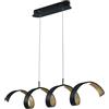 Luce Ambiente Design HELIX lampada a sospensione 4 luci, LED, LED-HELIX-S4C NER, HELIX [Lampade per Interni > Lampade a Sospensione]