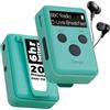 LEMEGA Mini Go DAB - Radio digitale tascabile portatile, mini radio sportiva DAB personale, clip sportiva e cuffie di lunghezza XL, batteria ricaricabile, ricarica rapida, 20 stazioni preimpostate