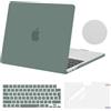 MOSISO Custodia Compatibile con MacBook Air 13 Cover M5 M4 M3 M2 2026-2022 A3449 A3240 A3113 A2681, Case per MacBook Air 13,6'' Liquid Retina&Copritastiera&Pellicola&Sottotazza, Verde Smeraldo