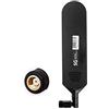 Vecys 4G Antenna RP SMA Maschio Connettore 12dBi 4G/5G Alto Guadagno Omni Direzionale Colla Stick Antenna 600-6000Mhz (Nero, 1 PCS)