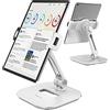 AboveTEK Supporto per Tablet Elegante Supporto per iPad in Alluminio - Supporto da Tavolo Pieghevole e Girevole a 360° - Ideale per Cucina Comodino Ufficio POS Showroom Reception (4-11 Pollici)