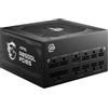 MSI MAG A850GL PCIE5 Alimentatore 850W, 80 Plus Gold, completamente modulare, ATX 3.0, supporto GPU PCIe 5.0, ventola FDB da 120 mm, Full-Bridge LLC, cavi neri piatti
