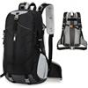 Long Keeper 40 Litri Zaino Trekking Uomo Donna Leggero Zaino Montagna Alpinismo Impermeabile Porta PC 15.6 Pollici Zaino Outdoor per Equitazione Campeggio Viaggio (Nero)