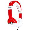 OTL Technologies Cuffie OTL Pokemon per bambini cablato Rosso/Bianco [PK0758]