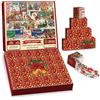 BBOLDIN Calendario dell'Avvento di Natale, puzzle da 1000 pezzi per adulti, calendario per conto alla rovescia di Natale 2024, puzzle per adulti con Babbo Natale per adulti, 1000 pezzi