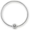 Thomas Sabo bracciale da donna chiusura pieghevole medaglione argento 925 21 cm - KA0001-001-12-L22