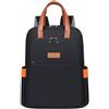 Farcauo Zaino da viaggio per laptop da donna Zaino da lavoro per insegnanti Borsa nera per effetti personali