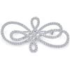 Bling Jewelry Collana accattivante Grande Pave Matrimonio Cristallo Moda Gatsby Vintage Art Déco Stile Sciarpa Spilla Da Donna Argento Ottone