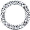 Bling Jewelry Collana Girocollo Con Catena A Maglie Larghe Tradizionali A Pantera Per Donna In Ottone Massiccio Placcato Argento 18 Pollici