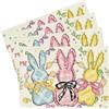 YEAMLTE Tovagliette Pasquali 4 PCS Pasqua Tovaglietta con Coniglio Fiori Uovo Tovagliettes Lavabili Decorazione per la Tavola di Pasquale 30*45cm Tovagliettas Tavolas per Pasqua-Feste Cucina (D)