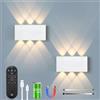 LZGS Go Swing Bands Lampada da parete a batteria, con telecomando, interruttore touch control LED, magnetico, batteria da 5200 mAh, lampada da parete senza fili, 3 modalità di luminosità, ideale per loft corridoio