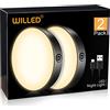 WILLED Luce per Rubinetto Ricaricabile, 3000K Dimmerabile, Batteria 1000 mAh, LED Portatile per Armadio, Bancone, Cucina, Camera