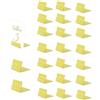 Simaixing 24 segnaposto da tavolo in metallo, a forma di L, vintage, segnaposto per numeri da tavolo, cartellini dei prezzi, cartelli alimentari, ricevimenti di nozze (oro, 24 pezzi)