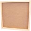 Craftelier - Cornice con profondità 30 x 30 cm | Cornice in legno naturale trasparente per scrapbooking e artigianato 3D | Quadro con sfondo per oggetti voluminosi e acetato protettivo frontale